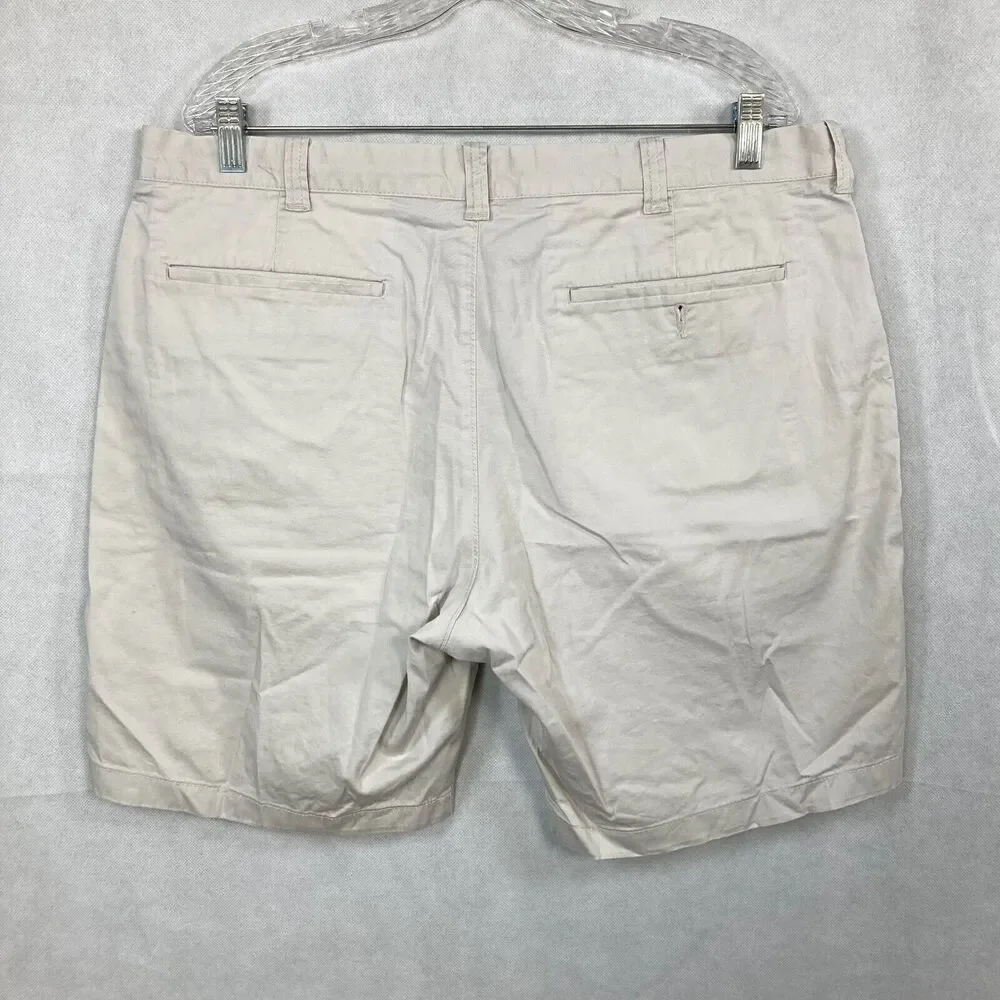 J. Crew Shorts Mens Sz 38 Stone Beige Cotton‎ Khaki Stretch 9